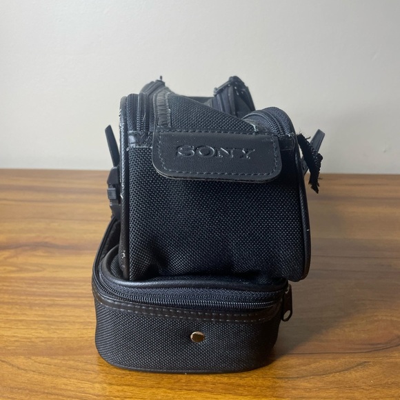 Vintage Sony Camera Carry Case Satchel Bag Double Layer For Handycam - Picture 4 of 6